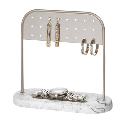Dakota Earring Organizer White - iDESIGN
