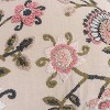 Rizzy Home 20"x20" Oversize Poly Filled Floral Square Throw Pillow Blush: Cotton Canvas, Indoor Decorative Cushion - 3 of 4
