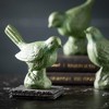 Sullivans 6"  5.5" & 8.25" Green Bird Figurine Set of 3  Resin - 3 of 3