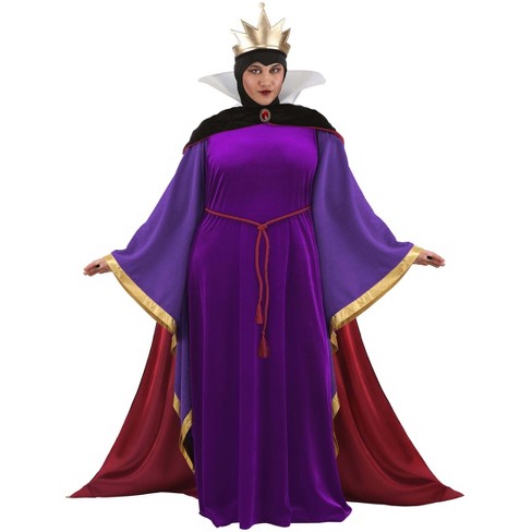 Halloweencostumes.com 7x Women Women's Snow White Plus Size Queen Costume.,  Black/purple/purple : Target