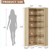 Acekool Corner Bookshelf, 71.8" Tall L-Shaped 5-Tier Bookcase, Farmhouse Display Shelf, Large Heavy Duty Storage for Living Room, Office, Black - 2 of 4