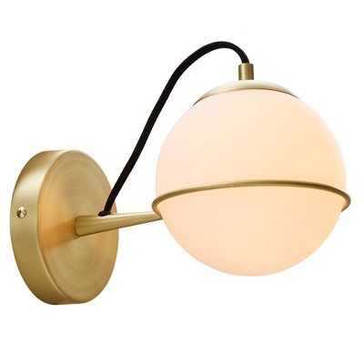 Modway Hanna Hardwire Wall Sconce - Industrial Wall Light Fixture with Exposed Bulb for Hallway or Bathroom Vanity