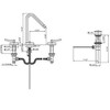 ALFI Metrohaus Lavatory Widespread Faucet with Swivel Spout, Pop-up Waste and Lever Handles - 2 of 2