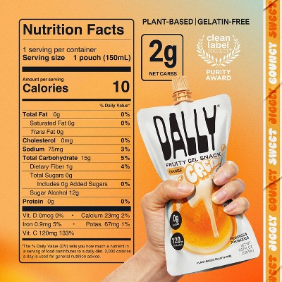 Dally Orange Cream Gelatin Desserts - 5.07oz