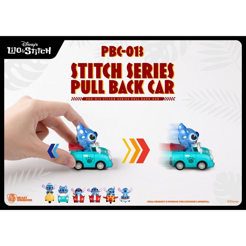 DISNEY Stitch Series Pull Back Car set (Pull Back Car), 1 of 5