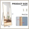 FONTOI Full Length Mirror, Floor Standing Mirror with Stand, Wall Mounted Mirror, Makeup Mirror for Bedroom, Cloakroom, Clear, 1"*31.4"*71" - 3 of 4