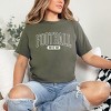 Simply Sage Market Football Mom Block Short Sleeve Tee - 2XL - Army Green - 2 of 4