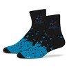 MLB Miami Marlins Adult Quarter Socks: Cushioned Heel & Toe, Team Logo Design - 2 of 3