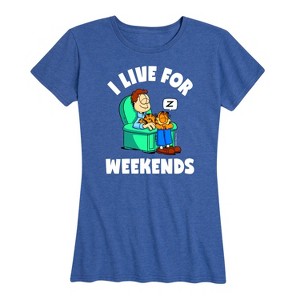 Women's - Nickelodeon - Garfield Animations Short Sleeve Graphic T-Shirt - 1 of 4