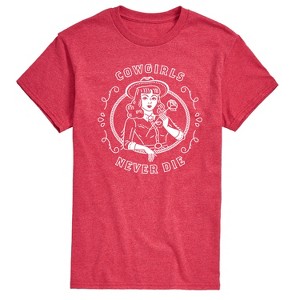 Men's - Country Casuals - Cowgirls Never Die Short Sleeve Graphic T-Shirt - 1 of 4