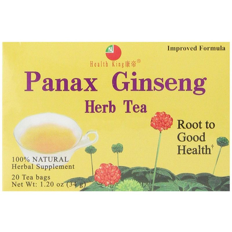 Health King Medicinal Teas Panax Ginseng Herb Tea - 1 Box/20 Bags, 2 of 5