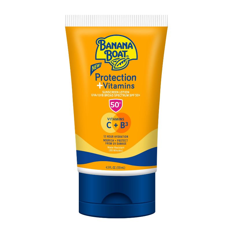 Banana Boat Protect Plus Vitamins Sunscreen Lotion - SPF 50 - 4.5 fl oz, 1 of 8