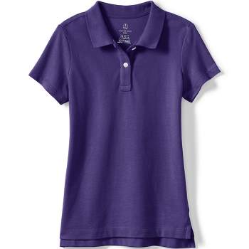 Lands' End School Uniform Kids Short Sleeve Feminine Fit Mesh Polo Shirt