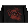 Berserk Grunge Art Kanji Logo Long Sleeve Women's Black Hooded Sweatshirt - 2 of 3