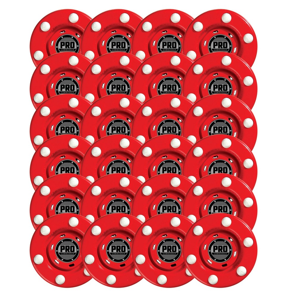 Franklin Sports NHL Pro Commander Street Hockey Puck - 24 pack