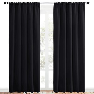 NICETOWN Blackout Curtains Rod Pocket Thermal Insulated Privacy Drapes (2 Panels) - 1 of 4