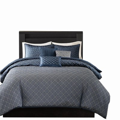 Gracie Mills Pasquale Ombre Jacquard Duvet Cover Set
