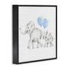 Stupell Industries Elephant Family with Blue Balloons, 12" x 12" - 3 of 4