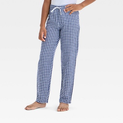 Boys' Gingham Pajama Pants - Cat & Jack™ Navy Blue S