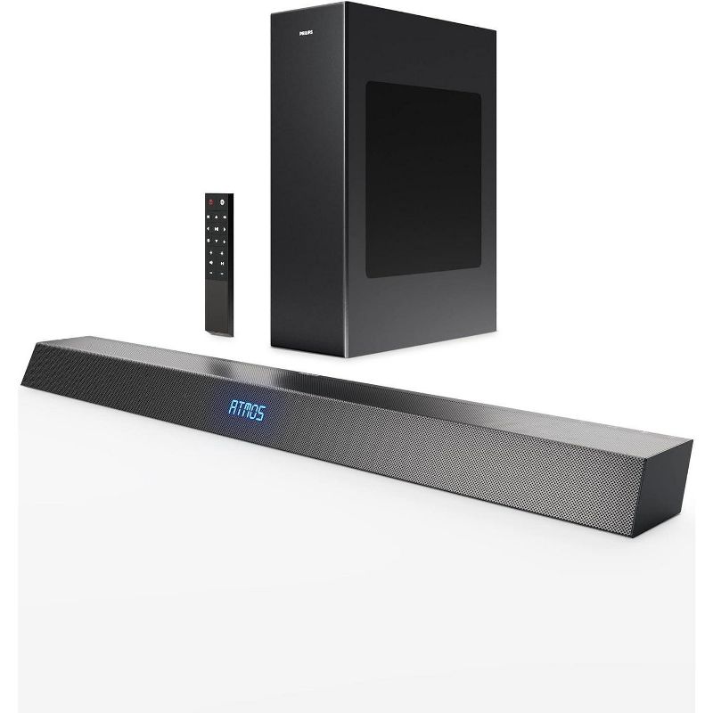 PHILIPS Wireless soundbar with subwoofer 2.1 Channel Soundbar Dolby Atmos DTS Play-Fi Compatible 240W Home Theater, 1 of 9