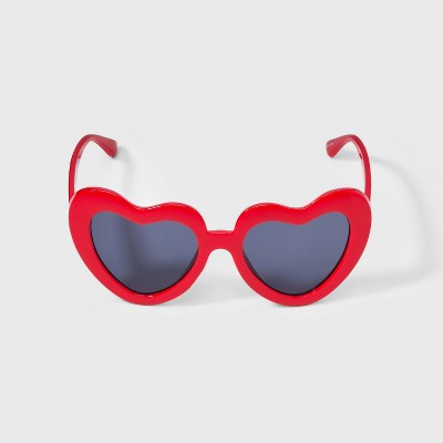 Girls' Heart Sunglasses - art class™ Red