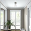 Livex Lighting Willow 1 - Light Flush Mount in  Brushed Nickel - 3 of 4