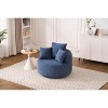 TIRAMISUBEST Swivel Compression Chair,Comfortable Single-Seat Crochet Yarn Chair with Full Sponge Cushion for Home, Office, and Hotel - 3 of 4