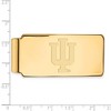 Black Bow Jewelry 14k Yellow Gold Plated Sterling Silver Indiana Hoosiers NCAA Money Clip - image 2 of 3