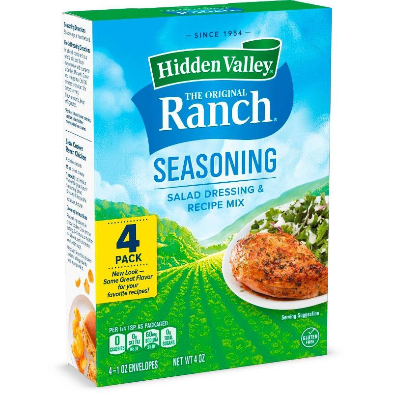 Hidden Valley Original Ranch Salad Dressing &#38; Seasoning Mix - Gluten Free - 4pk, 3 of 15