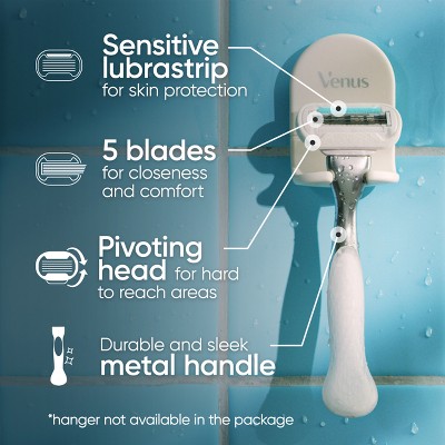 Venus Deluxe Smooth Sensitive Women's Razor   2 Razor Blade Refills