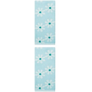 REGALWOVEN Pure Cotton Daisy Pattern Hand Towel, Ultra Soft, Highly ...