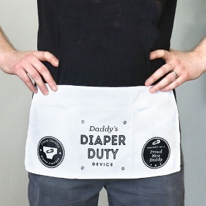 Big Dot of Happiness Diaper Duty Apron - Funny Baby Shower Gift for New Dad - 1 of 4
