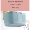 Aoibox Shower Caddy Basket, Portable Large Capacity Thickened Plastic Organizer Storage Tote with Handles Drainage Toiletry Bag Bin for Room Essential - 4 of 4