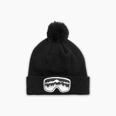 Turtle Fur Youth Scenic Vision Pom Beanie - Boys Winter Hat