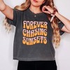 Simply Sage Market Women's Forever Chasing Sunsets Wavy Short Sleeve Relaxed Fit Cropped Tee - 2 of 3