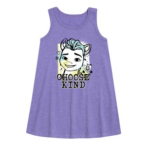 Girls' - My Little Pony - Hitch Choose Kind Graphic Sleeveless Aline Dress - 1 of 3