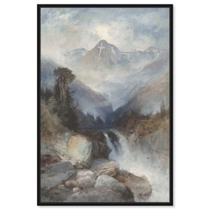 Art Remedy Mountain of the Holy Cross 1890 Vintage Landscape Art  Framed - 1 of 4