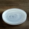 Slickblue Handmade Centrifuge Glass Salad Plate - 8" with Marbleized Swirl Finish - In 3 Different Colors - 3 of 4