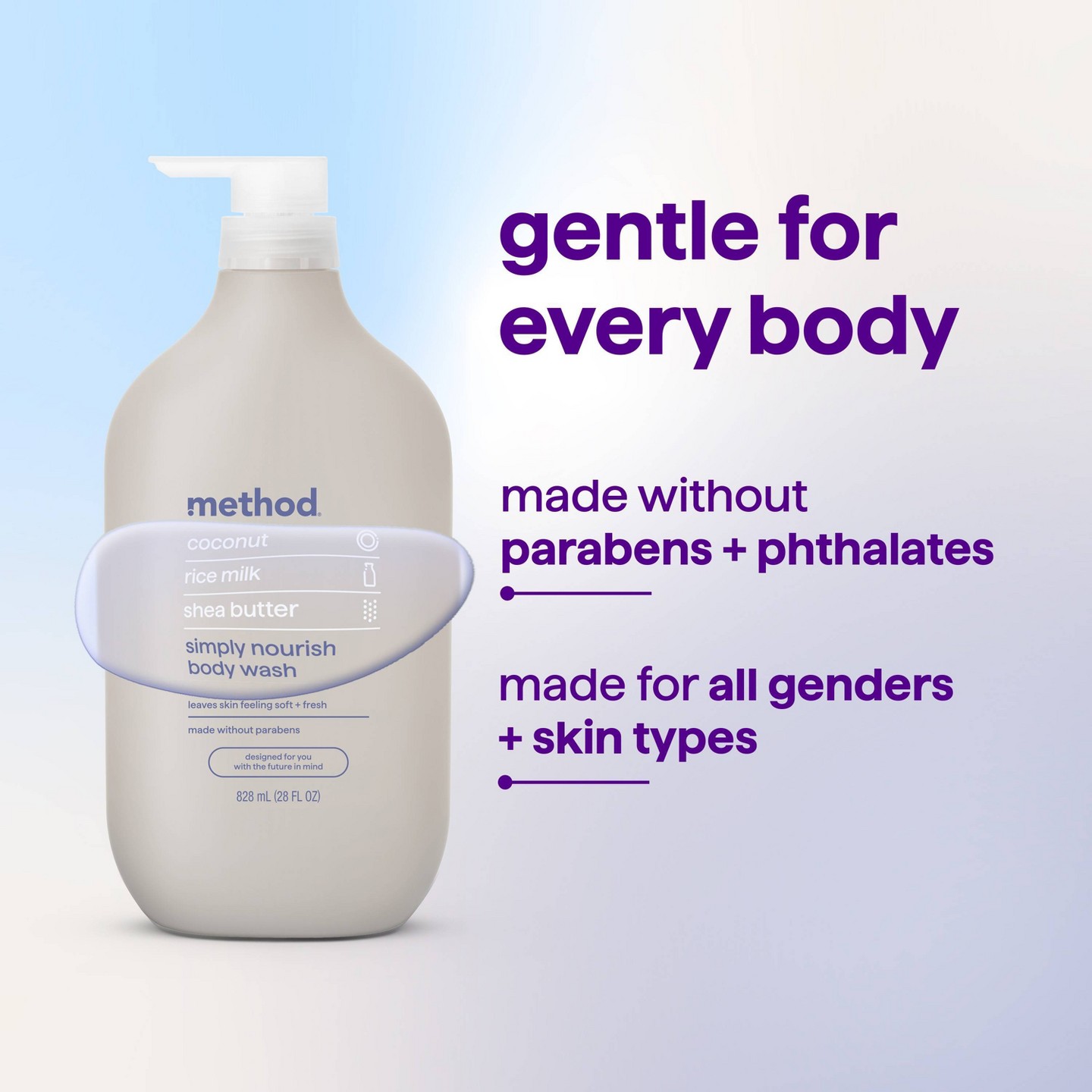 Гель для душа Method Simply Nourish, 28 fl oz — фото 6