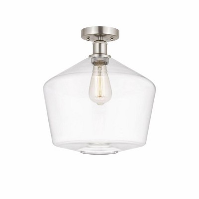 Cindyrella - 1 Light Semi-Flush Mount In Nautiical Style-13.75 Inches Tall and 12 Inches Wide