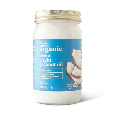 Organic Unrefined Virgin Coconut Oil - 14oz - Good & Gather™