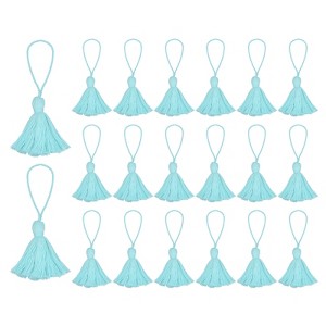 Unique Bargains Cotton Mini Hanging Loop DIY Functional Bookmark Tassels 20 Pcs - 1 of 4