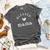 Simply Sage Market Women's Blessed Mama Heart Short Sleeve Garment Dyed Tee - 3 of 3