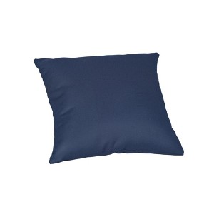 Casual Cushion Solid Sunbrella Fabric 1-Piece Indoor/Outdoor Square Throw Pillow, 15"W x 15"L - 1 of 4
