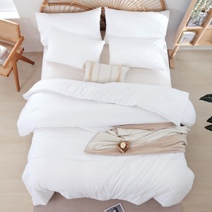 BAGOKIE 300GSM Fluffy Microfiber Bedding Set 2/3 Piece Comforter Set with Matching Pillowcase - 1 of 4