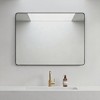 CIPACHO Black Metal Framed Wall Mirror - Unbreakable, Anti-Delivering, Distortion-Free, Easy Install - 4 of 4