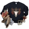 Simply Sage Market Women's Graphic Sweatshirt Christmas Bull - 3 of 4