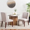 Lauren Side Chair With Nail Head Trim (Set of 2) - MCR4535 - Taupe - Safavieh Couture - 3 of 4