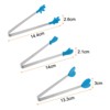 Unique Bargains Stainless Steel Silicone Tips Heart Hand Glove Shape Mini Food Tongs 3 Pcs - 2 of 4