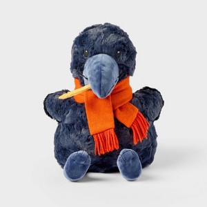 11" Crow with Scarf Stuffed Animal - Gigglescape™ - 1 of 3